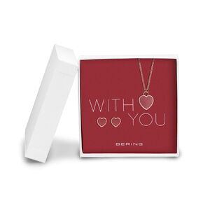 431-715-ROSEGOLD Bering női nyaklánc és fülbevaló szett