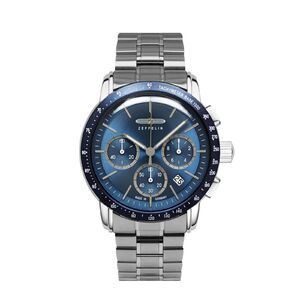 8878MB-3 Zeppelin New York Chronograph f&eacute;rfi anal&oacute;g kar&oacute;ra