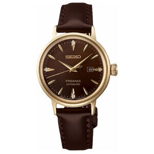 SRE020J1 Seiko Presage Jamaican Coffee Diamond Cocktail automata női anal&oacute;g kar&oacute;ra